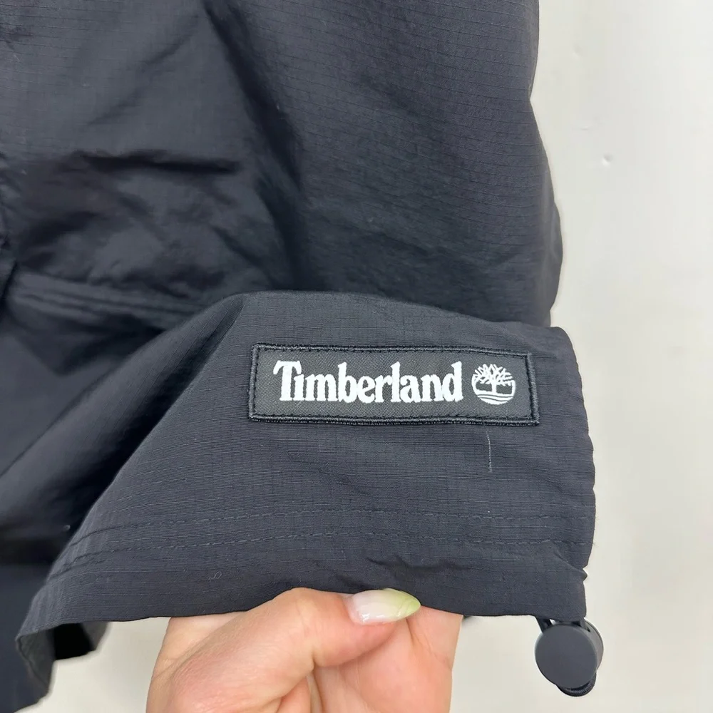 ~New W/ Tags! Men's Timberland Men's Black Pullover Wind Breaker Fall Jacket